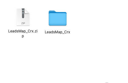 The extracted LeadsMap_Crx folder